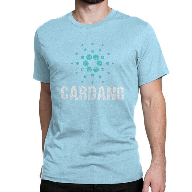 Cardano Ada Logo Cryptos Vintage T Shirts Men Cotton