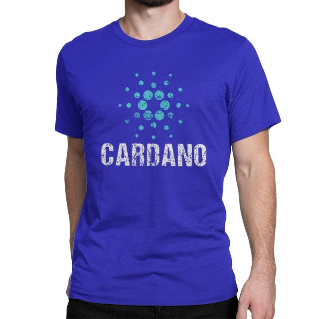 Cardano Ada Logo Cryptos Vintage T Shirts Men Cotton