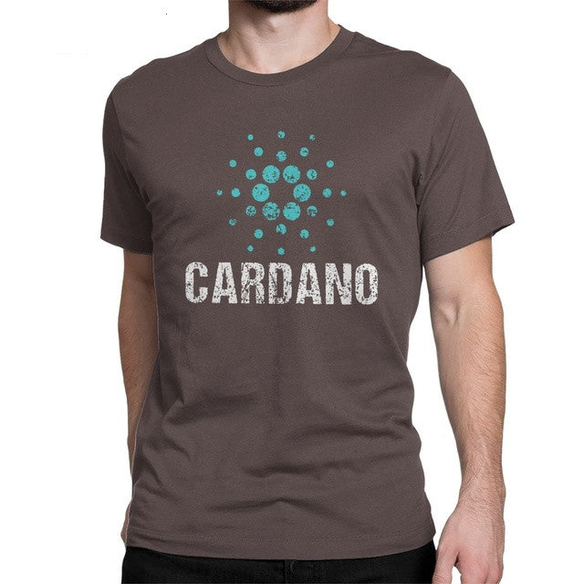 Cardano Ada Logo Cryptos Vintage T Shirts Men Cotton