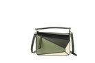 Contrast Color Geometric Shoulder Bag For Women