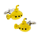 Copper Yellow Submarine Boat modeling Cufflinks spray painting French shirt sleeve nails men''s jewelry gifts