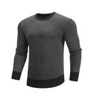 Cotton Spliced Pullovers Sweater Men Casual Warm O-neck Mens Knitted Sweater Winter Fashion Sweaters