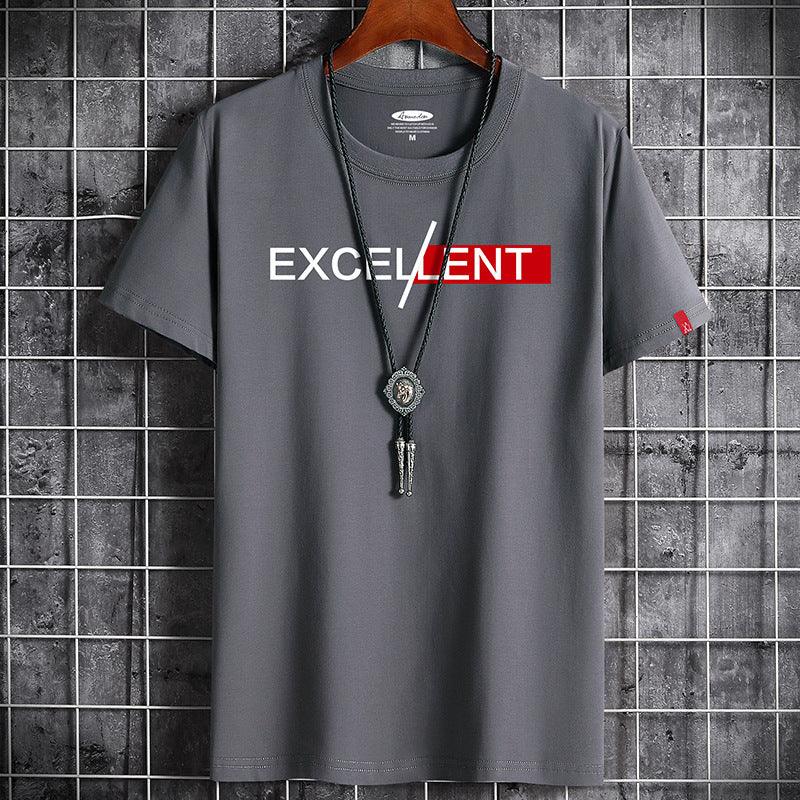 Cotton Summer Men's Short-sleeved T-shirt Bottoming Shirt Top Clothes For Men