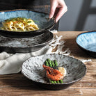 Creative ceramic dishes with a unique and unconventional design, perfect for home use.