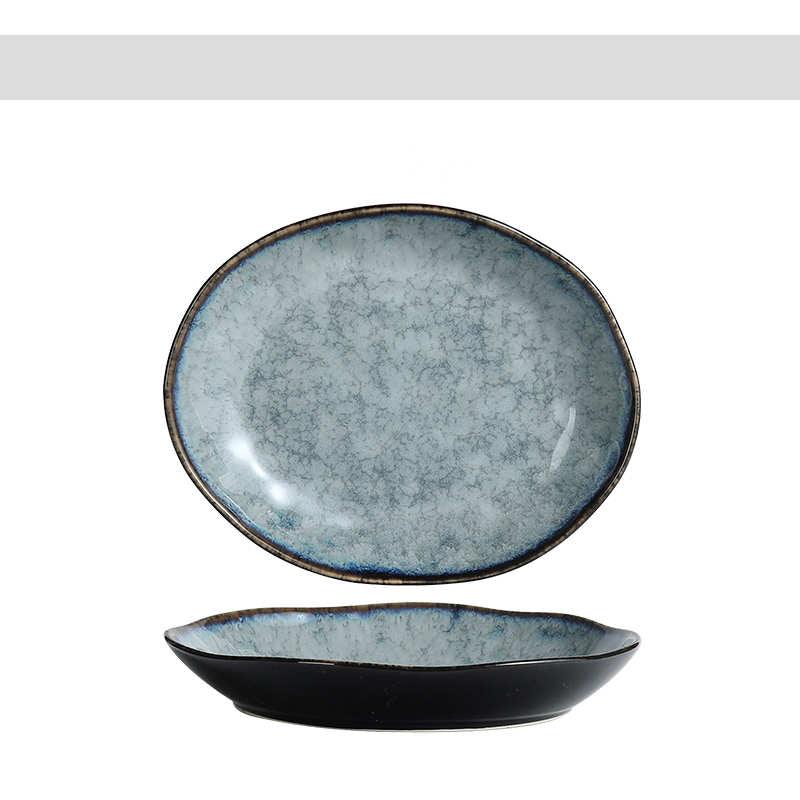 Creative ceramic dishes with a unique and unconventional design, perfect for home use.