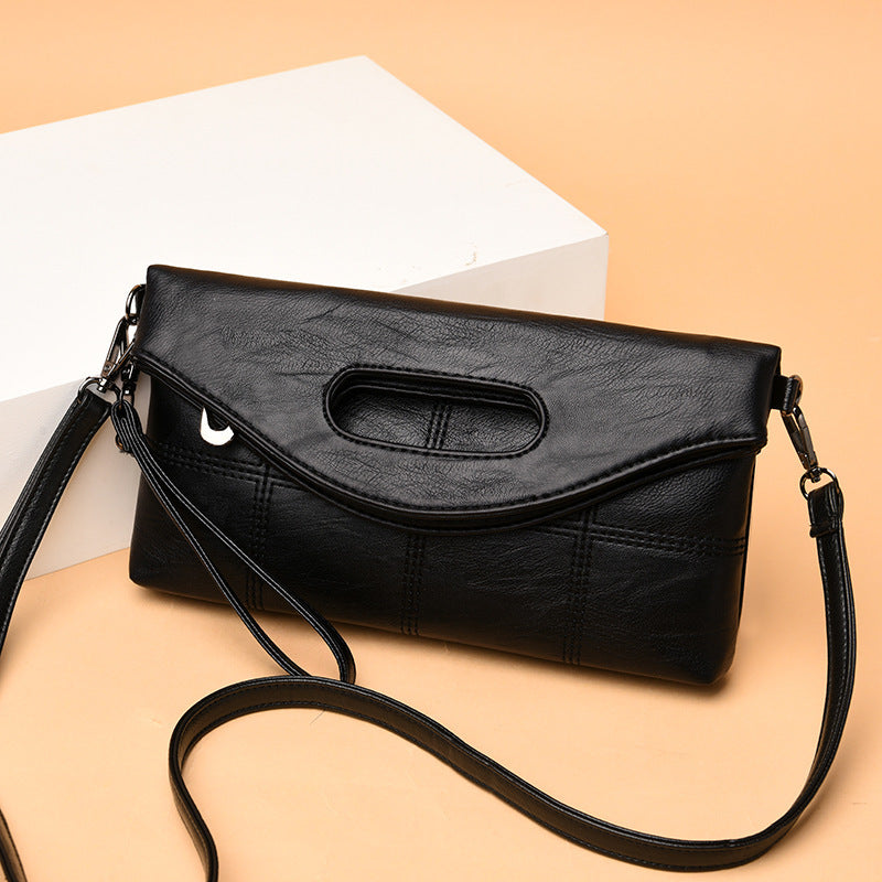 Cross-Border Direct Supply Clutch Bag Female Bag Large Capacity Simple Handbag Folding Lady Hand-Grabbing Diagonal Bag