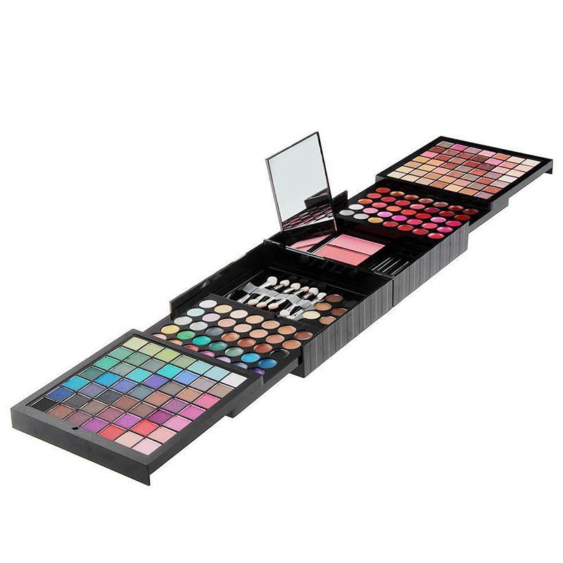 "Cross-border Makeup Set: 177 colors for eyes, blush, lips—versatile and vibrant."