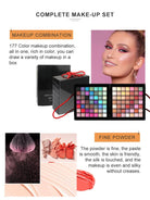 "Cross-border Makeup Set: 177 colors for eyes, blush, lips—versatile and vibrant."