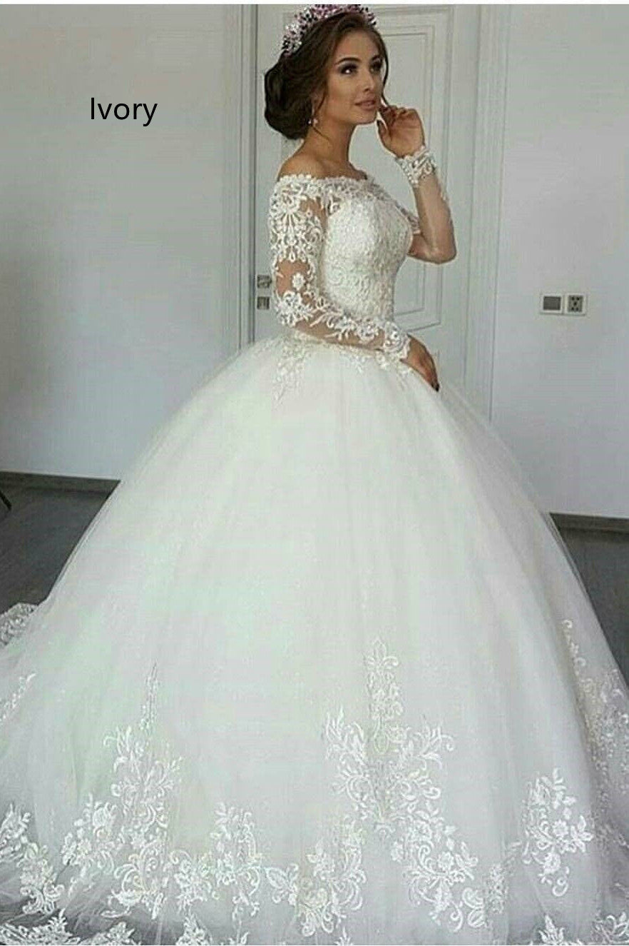 Custom Elegant Wedding Gown Bridal Dresses