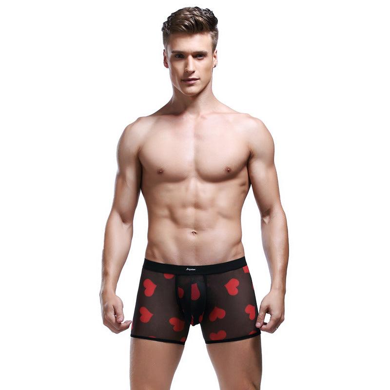 Discover ultimate comfort and support with our Men's Net Yarn Love Underwear.