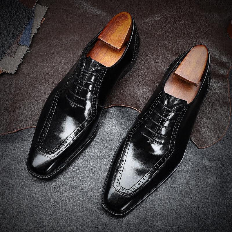 Distinguished Footwear: Elevate Your Professional Look with Business Formal Leather Shoes.