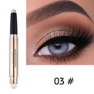 Double Headed Monochrome Eye Shadow Pen Pearlescent Sleeping Silkworm