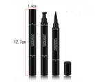 Double-headed seal eyeliner Triangle seal eyeliner 2-in-1 waterproof eyeliner