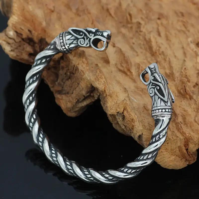 Dragon Bracelet Retro Double-headed Dragon Solid For Men