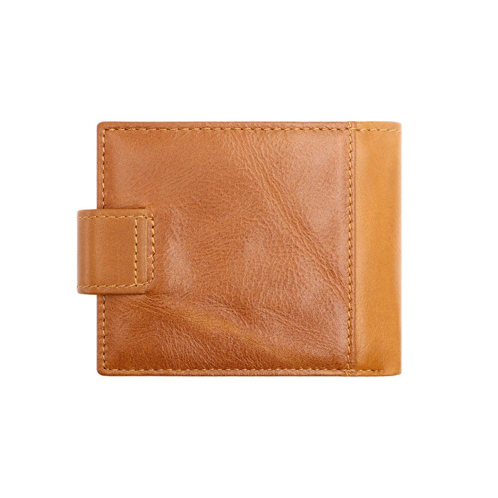 Eagle Hand-Polished Men's High-End Wallet Made from First Layer Cowhide