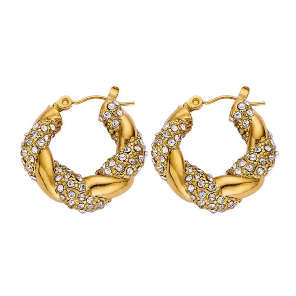 Ear Studs: Embrace Elegance w/ Simple & Light Luxury Zircon Ear Studs.