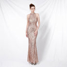 Elegant Backless Sequin Evening Dress for Women, Perfect for Parties and Long-lasting Wear at an Affordable Price