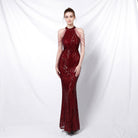 Elegant Backless Sequin Evening Dress for Women, Perfect for Parties and Long-lasting Wear at an Affordable Price