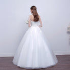 Elegant Slim-fit Wedding Dress with New Shoulder Design