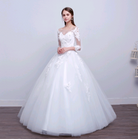 Elegant Slim-fit Wedding Dress with New Shoulder Design