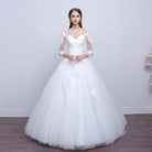 Elegant Slim-fit Wedding Dress with New Shoulder Design