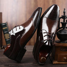 Elevate Your Style: Casual Lace-up Shoes with Business Formal Flair.