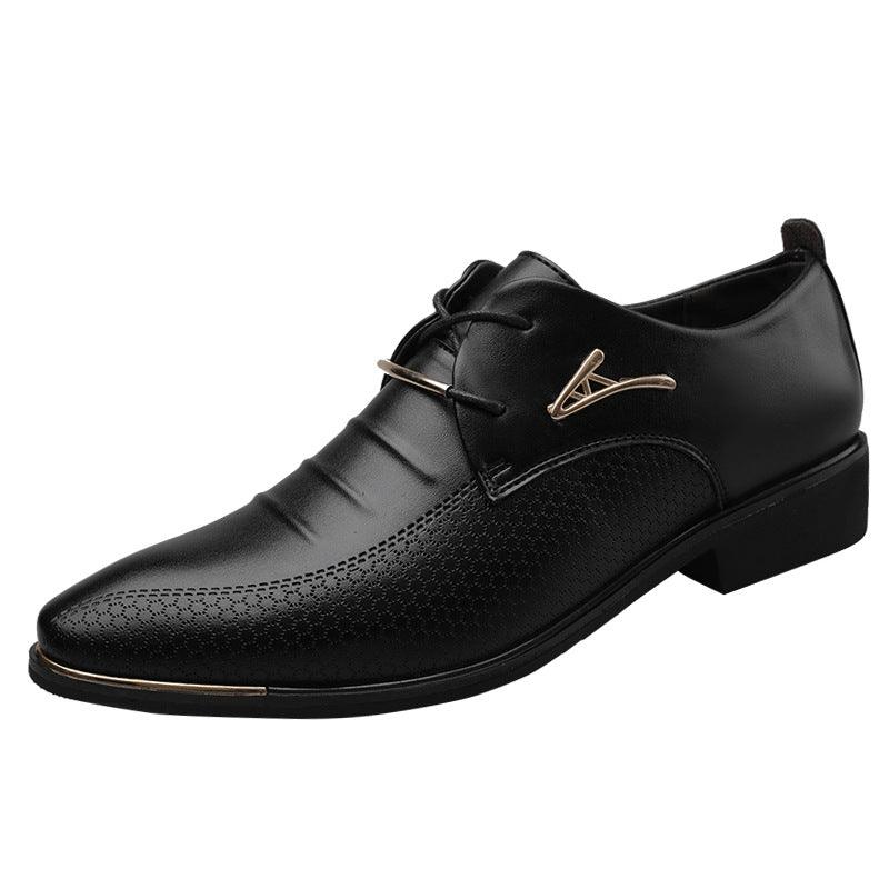 Elevate Your Style: Casual Lace-up Shoes with Business Formal Flair.