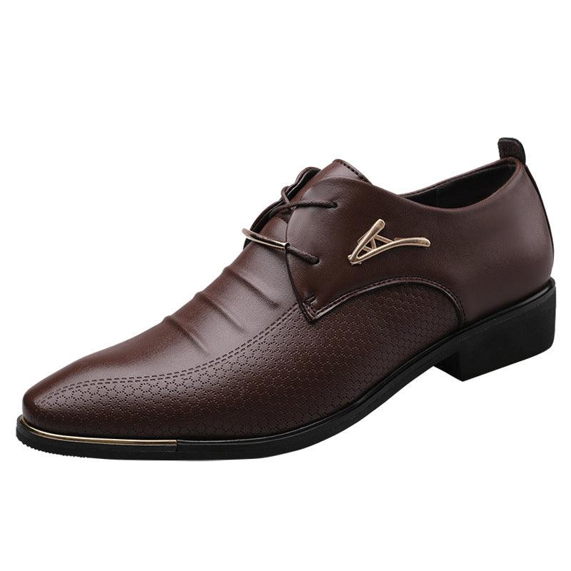 Elevate Your Style: Casual Lace-up Shoes with Business Formal Flair.