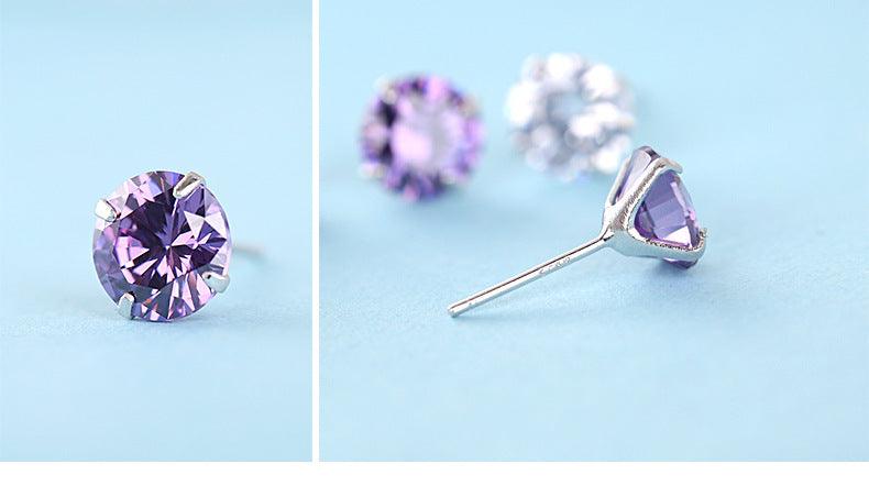 Elevate special moments with these Sterling Silver Stud Earrings, a fine jewelry gift designed for women, perfect for weddings and cherished occasions.