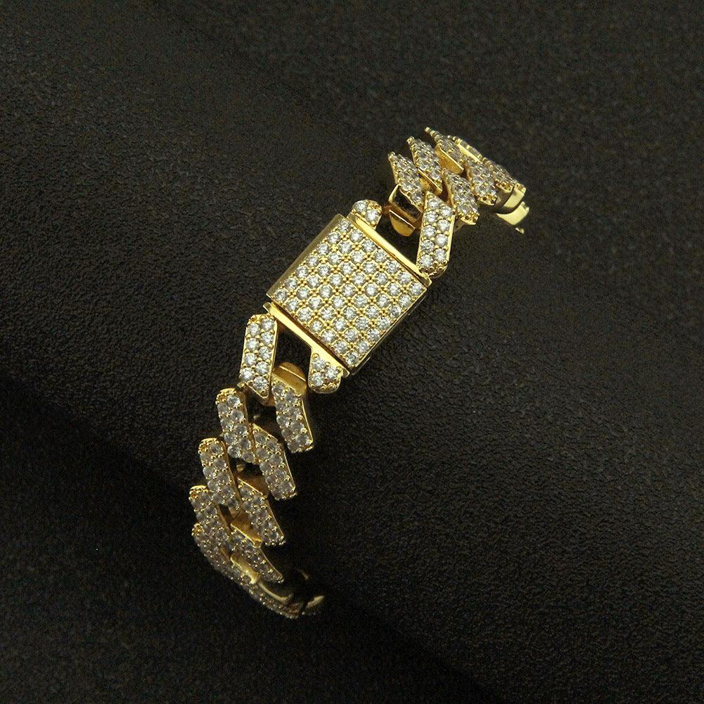 Elevate your look with our hip-hop style jewelry bracelet designed for men.