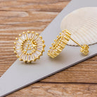 Elevate your style with our Fashion Letter Earrings – chic gold studs for women's trendy and elegant jewelry.