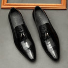 Elevate your style with our Genuine Leather Pointed Toe Formal Business Dress Shoes for Men.