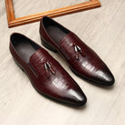 Elevate your style with our Genuine Leather Pointed Toe Formal Business Dress Shoes for Men.