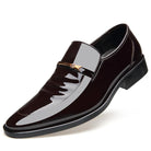 Elevated formal leather shoes for men with discreet height augmentation.