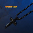 Embrace simplicity with our Smooth Titanium Cross Pendant, perfect for both men and women.