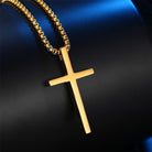 Embrace simplicity with our Smooth Titanium Cross Pendant, perfect for both men and women.