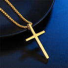 Embrace simplicity with our Smooth Titanium Cross Pendant, perfect for both men and women.