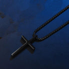 Embrace simplicity with our Smooth Titanium Cross Pendant, perfect for both men and women.