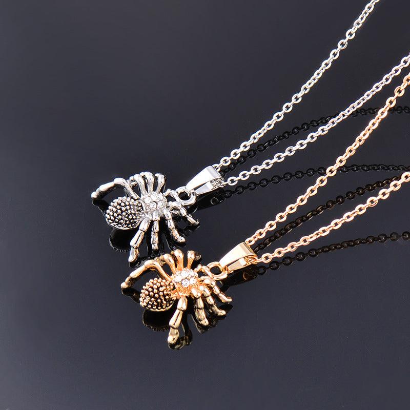 Embrace style with our spider necklace, perfect for both women and men in fashion jewelry.