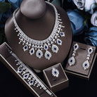 Embrace timeless elegance with our Women's Fashion Vintage Wedding Necklace and Earrings Jewelry Set.