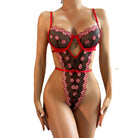 Embroidered Body-shaping Corsets Slimming See-through Strap Top