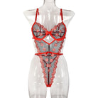 Embroidered Body-shaping Corsets Slimming See-through Strap Top