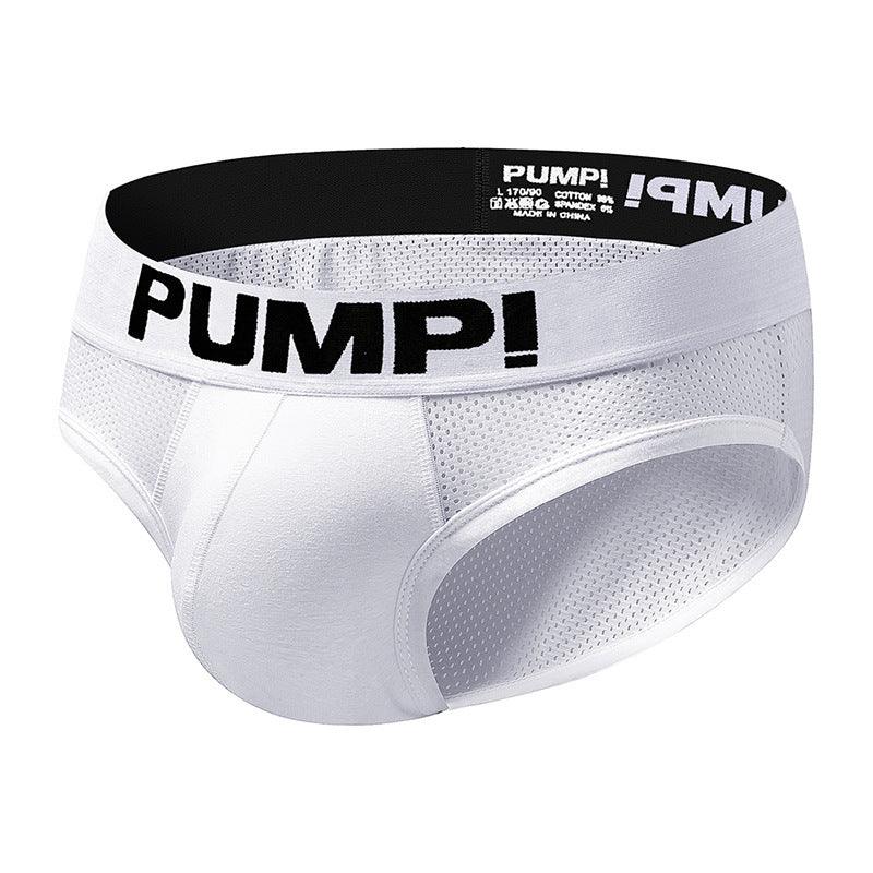 Enhance your comfort and style with our Black And White Briefs Men's Cotton Mesh Underwear.