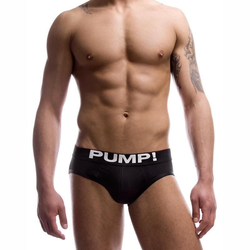 Enhance your comfort and style with our Black And White Briefs Men's Cotton Mesh Underwear.