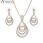 Enhance your sophistication with our pearl jewelry set, a perfect ensemble tailored for women.