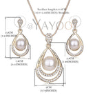 Enhance your sophistication with our pearl jewelry set, a perfect ensemble tailored for women.