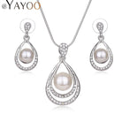 Enhance your sophistication with our pearl jewelry set, a perfect ensemble tailored for women.