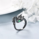 Enhance your style with our Sterling Silver Black Dragon Ring, a distinctive jewelry gift for men and women.