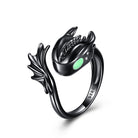 Enhance your style with our Sterling Silver Black Dragon Ring, a distinctive jewelry gift for men and women.