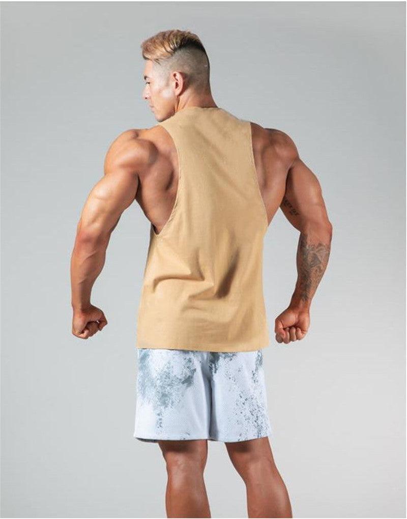 European And American Fitness Sports And Leisure Clothes Short-sleeved Men